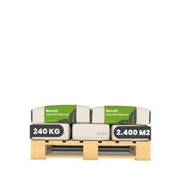 Basaltmeel bodemverbeteraar voor kleibodem (12x - 240 kg -, Verzenden, Mest