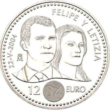 Spanje. 12 Euros Real Casa de la Moneda de Madrid. 2004.