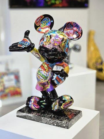 Patryk Konrad - Mickey Pop Art Holographic Sculpture: