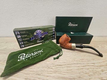 Peterson - Sherlock Holmes - Pijp - Bruyere, Verzilverd, Nieuw
