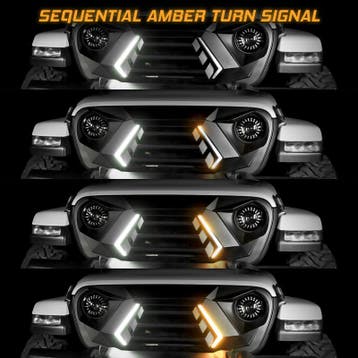 XK Glow JK Wrangler XKCHROME LED Grill Kit (Dual Mode), Ophalen of Verzenden, Nieuw