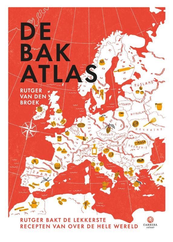 De Bakatlas | Rutger Broek | Nieuw, Boeken, Kookboeken, Nieuw, Ophalen of Verzenden