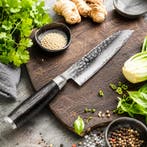 Yaxell Taishi Santoku Mes 12,5 cm – VG-10 Staal – Hardhe, Ophalen of Verzenden, Nieuw, Hout, Los bestek