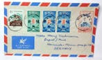 Wereld 1950/2000 - Vintage Global Flight & Postal Cover Lot, Gestempeld