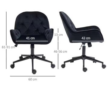 Ergonomische Bureaustoel met Armleuningen en Fluweel, Huis en Inrichting, Bureaustoelen, Verzenden, Nieuw