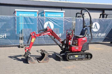 Veiling: Minigraver Yanmar SV08-1C Diesel 7.5kW 2023, Ophalen, Graafmachine