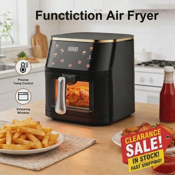 12L Digitale Airfryer XL met Zichtvenster - Gezond Frituren, Verzenden, Nieuw