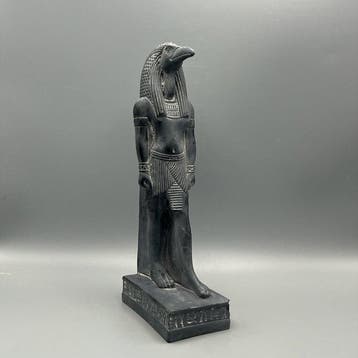 Replica van het oude Egyptische Beeld van de ibis-kopgod, Antiek en Kunst