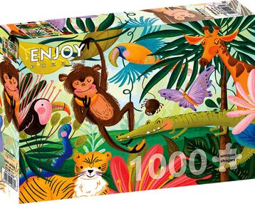 In the Jungle Puzzel (1000 stukjes) | Enjoy Puzzle - Puzzels, Hobby en Vrije tijd, Verzenden, Nieuw