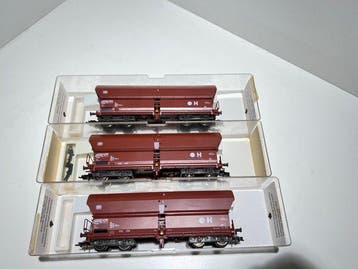 Fleischmann H0 - 5521 - Modeltrein goederenwagonset (3) - DB, Nieuw