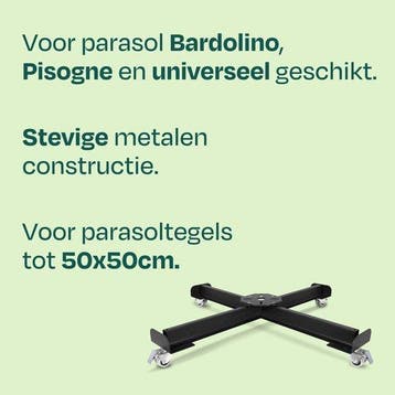 2dekans | VONROC Parasolvoet op wielen - verrijdbare, Ophalen of Verzenden, Zo goed als nieuw