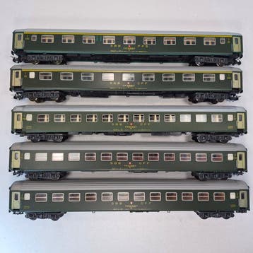 Liliput H0 - 281/282/283 - Modeltrein personenwagen (5) - 5x, Nieuw