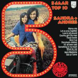 LP gebruikt - Sandra + Andres - 5 Jaar Top 10, Cd's en Dvd's, Vinyl | Nederlandstalig, Verzenden, Zo goed als nieuw, Overige formaten