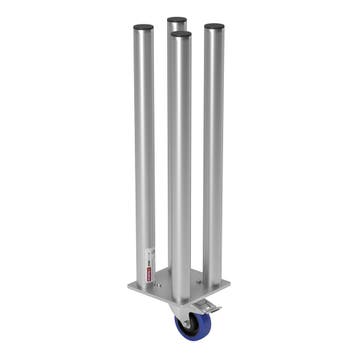 FORTEX STAGE750 Quattro poot met zwenkwiel/rem podiumhoogte, Verzenden, Nieuw