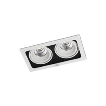 Orbit Piccolo Frame Double Spot Wit - Spotjes, Metaal of Aluminium, Ophalen of Verzenden, Zo goed als nieuw, Inbouw