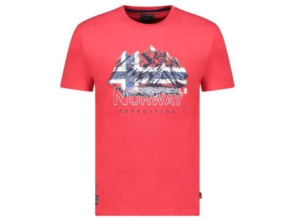 Veiling - Geographical Norway Jummit Shirt Rood - L, Kleding | Heren, T-shirts
