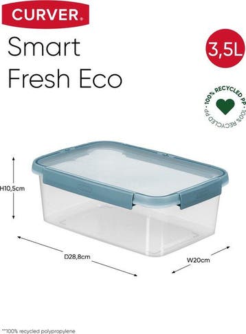 Curver Smart Fresh Eco Vershouddoos Rechthoekig - 3,5L -, Ophalen of Verzenden, Zo goed als nieuw