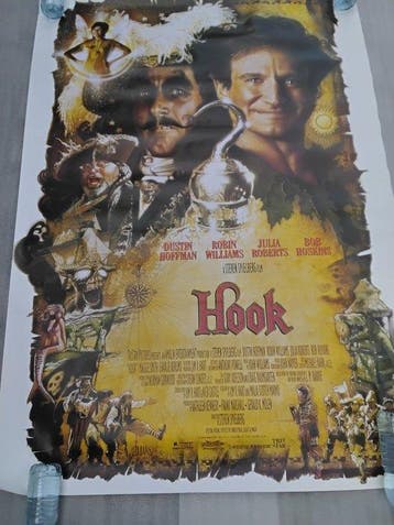 Tri star - Affiche de cinema Hook 1991, Verzamelen, Nieuw