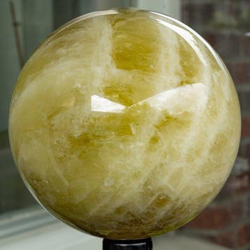 Large Citrine crystal sphere Kristal - Hoogte: 12.2 cm -