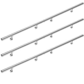Trapleuning 6 stuks RVS 4,2x600cm (Ladders en Trappen), Verzenden, Nieuw