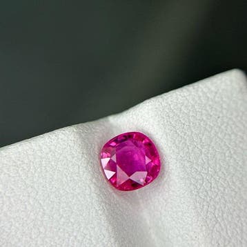 1 pcs Roze Saffier - 1.20 ct - Guild Gem Laboratory -, Nieuw