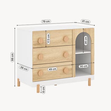 Kindercommode Vaarentaa [en.casa], Kinderen en Baby's, Verzenden, Nieuw