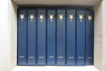 Accessoires 1967/2009 - Frankrijk 8 Davo Luxe albums, Gestempeld