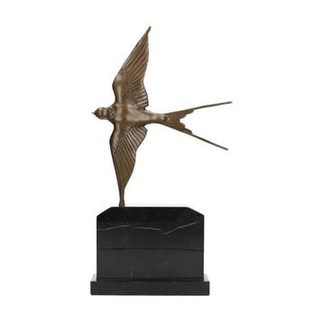 sculptuur, Mercury - Nike - 48 cm - Brons