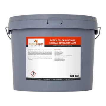 DCC Siloxan Gevelverf Matt RAL 9001 | Crèmewit 10L, Wit, Nieuw, Verf, Verzenden