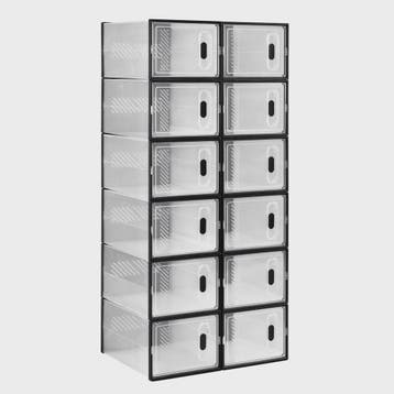 Stapelbare Transparante Schoenenboxen met Magneetdeur - 8, 1, Verzenden, Nieuw