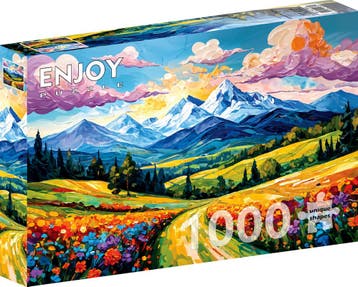 Flowered Valley Puzzel (1000 stukjes) | Enjoy Puzzle -, Hobby en Vrije tijd, Verzenden, Nieuw