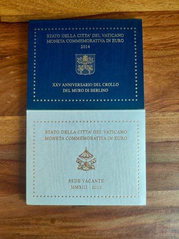 Vaticaan. 2 Euro 2013/2014 Sede Vacante + Muro di