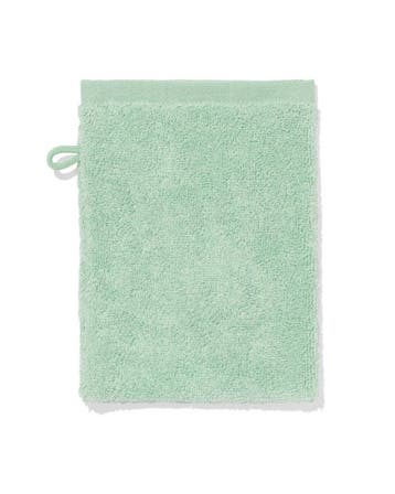 HEMA Washand 16x21cm zware kwaliteit gemêleerd groen, Verzenden, Nieuw, Groen