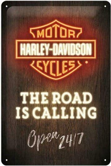 Cafe Pub Bord / Wandbord - HARLEY DAVIDSON - exclusieve kado, Nieuw, Reclamebord