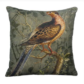 kussen fluweel charming blauwstaart 45x45cm, Verzenden, Nieuw