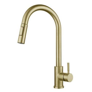 Keukenkraan Goud | Sproeikop | 40,5cm hoog | Nieuw, Minder dan 50 cm, Overige kleuren, Verzenden, Nieuw