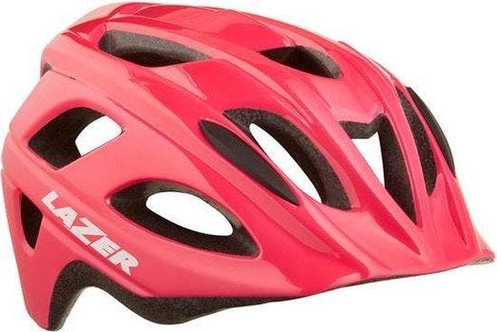 Lazer Kinderhelm Nutz Junior Insect 50-56 Cm Donkerroze, Fietsen en Brommers, Fietsonderdelen, Verzenden