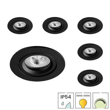 Set van 6 LED downlighters | Inbouw | 5 watt dimbaar | Dim, Verzenden, Nieuw, Overige fittingen