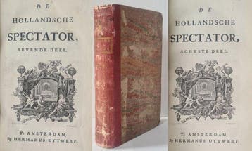 Justus van Effen - De Hollandsche spectator - deel 7 en 8 -, Antiek en Kunst