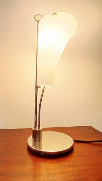 Tafellamp - CALLA - Glas, Zilver - VeArt - Handgemaakt