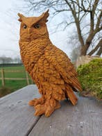 Beeld, large owl - 27 cm - polyresin