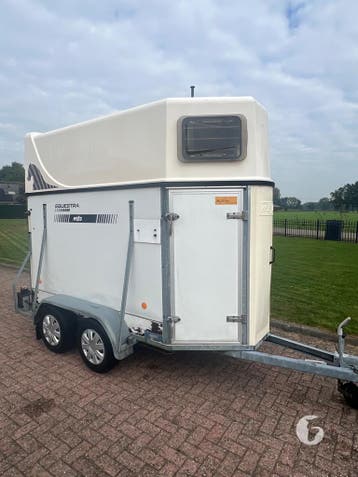 Leuke Wesco 1,5 paards paardentrailer!, Ophalen, Zo goed als nieuw, Hout, 1½-paards trailer