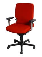 Haworth Comforto 77 bureaustoel, rood, Overige plaatsen, Ophalen of Verzenden, Gebruikt, Stoel