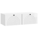 vidaXL Wandbeugel TV-kast Hoogglans Wit 98 x 41 x 30 cm, Minder dan 50 cm, Verzenden, Nieuw, Minder dan 100 cm