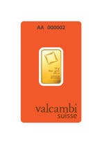 10 gram goudbaar Valcambi met certificaat, Postzegels en Munten, Edelmetalen en Baren, Verzenden, Goud