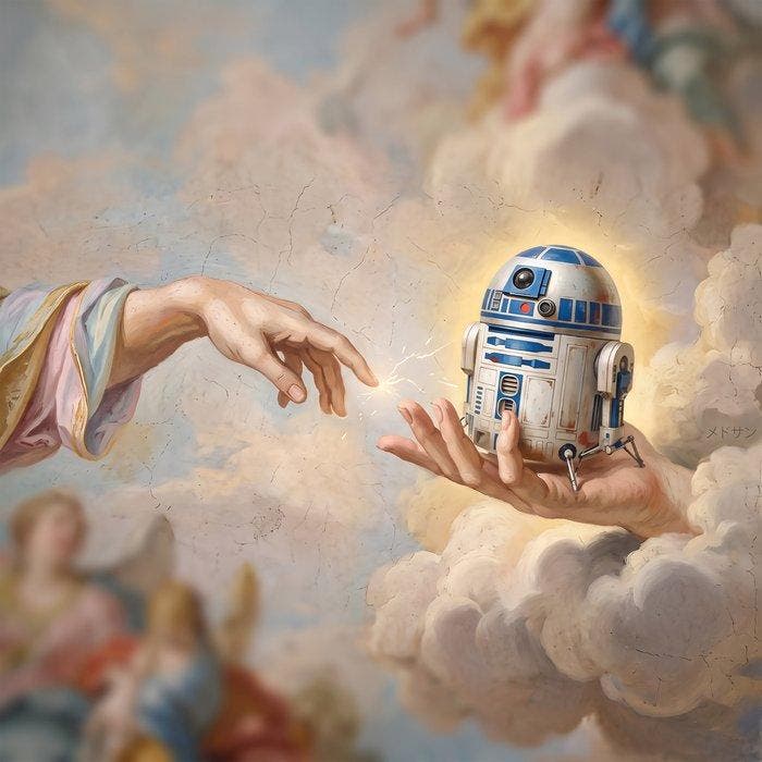 MEDSAN - Creation of R2-D2 (R2-D2) - UNIQUE WORK, Antiek en Kunst, Kunst | Designobjecten