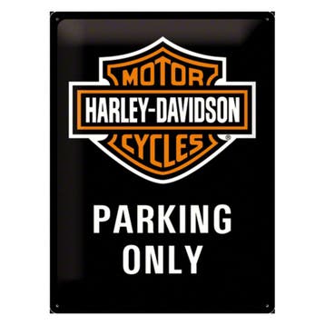 Wanddecoatie Parking Harley Davidson - Metalen wand plaatjes, Verzenden, Nieuw