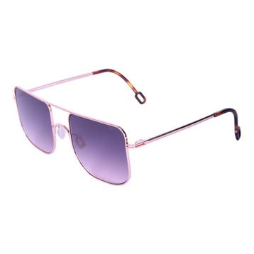 Odette Lunettes Juno Zonnebril Rose Gold MC02, Verzenden, Zo goed als nieuw