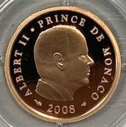 Monaco. 20 Euro 2008 Albert II Proof
