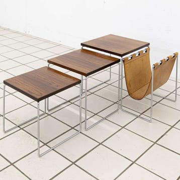 Vintage Bijzettafel / Lectuurbak, Ophalen of Verzenden, Nieuw